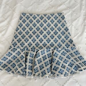 Sandro Mafalda Monogram Flared Skirt, 2